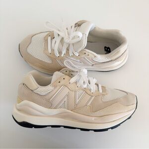 New Balance Women’s Beige/White 57/40 Sneakers